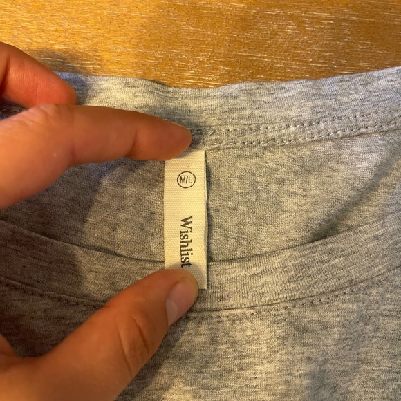 Wishlist Gray Top - Picture 2 of 2